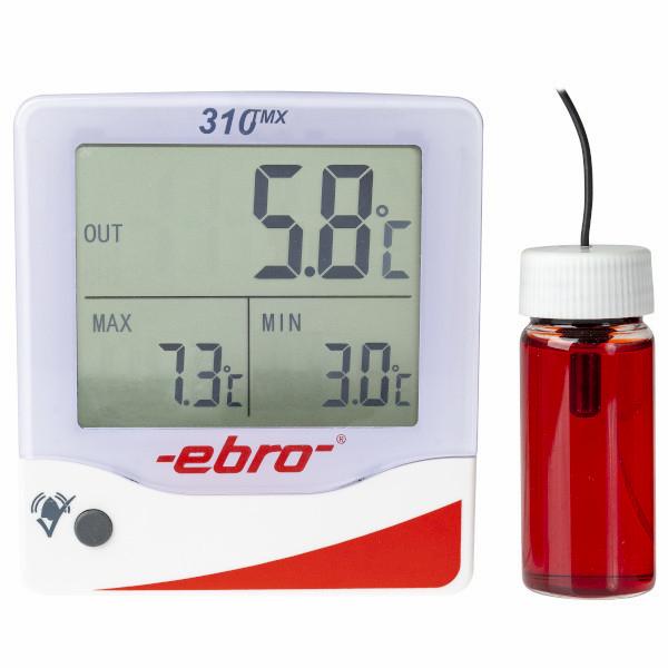 Thermomètre pour réfrigérateur Ebro TMX 310 avec sonde externe